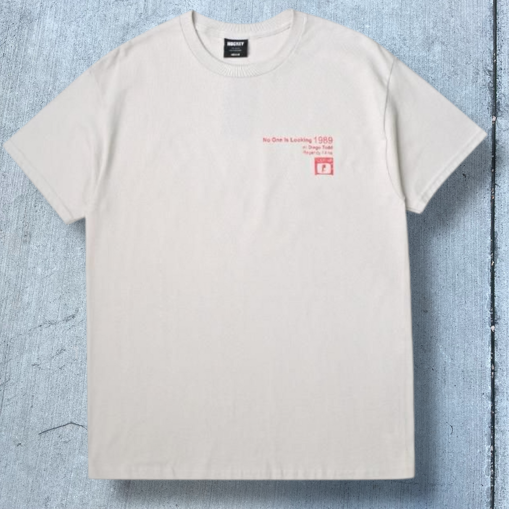 Hockey No One Is Looking Tee (Ice Grey)