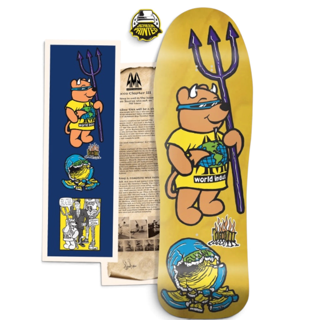 World Industries LTD Edition Steve Rocco III Screenprinted Deck - 9.75"